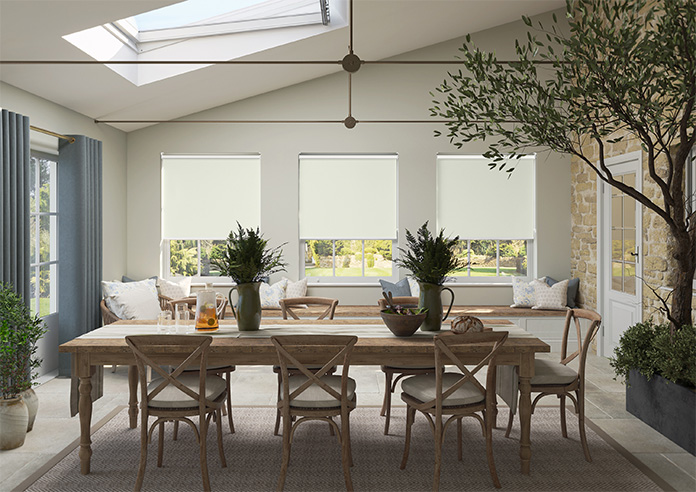 Rivulet (Blackout), Ivory - Twist&Fit Roller Blind - Image 8